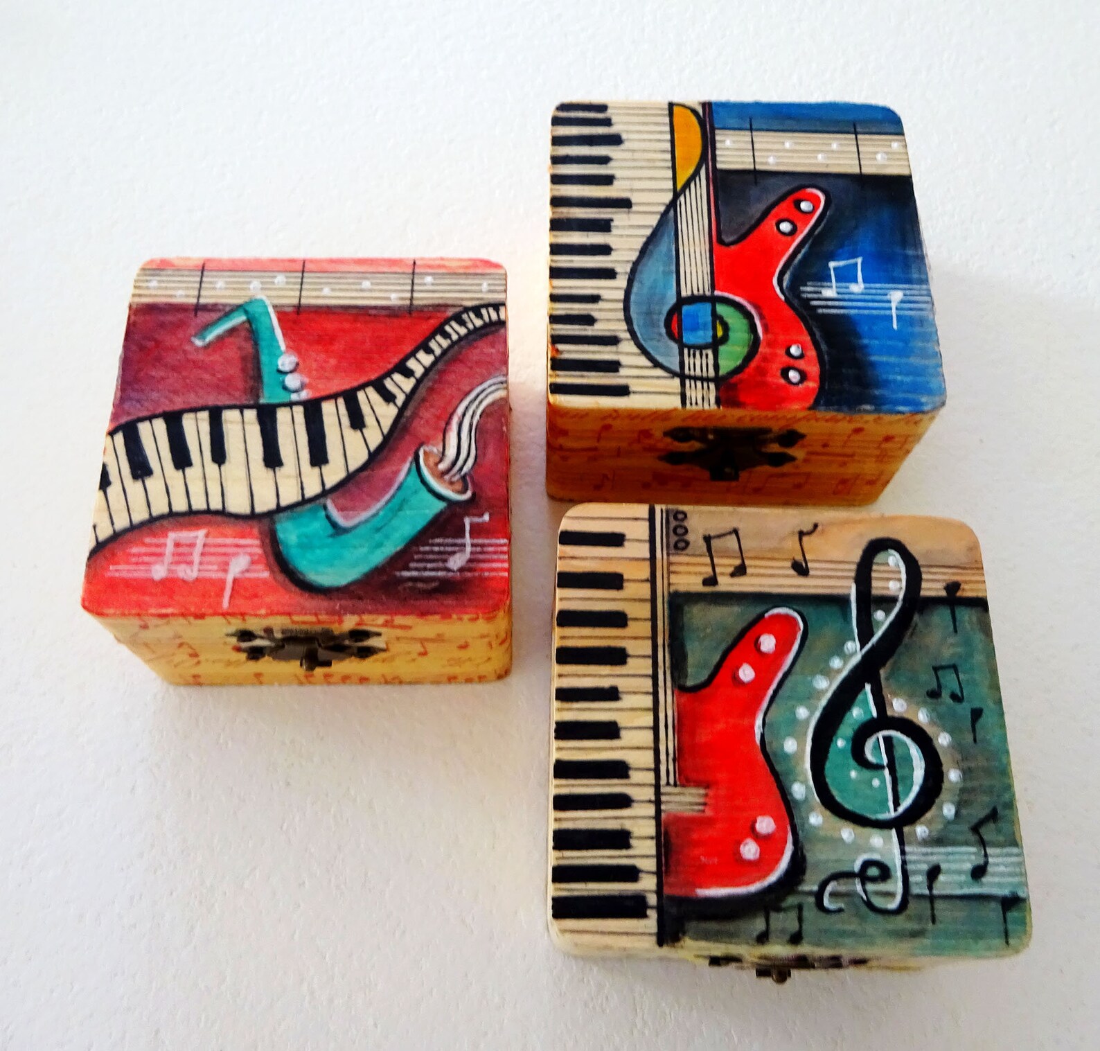 Melody Box for Him or Her Wooden Music Box with Mini Etsy