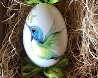 Hummingbird Hand Painted
