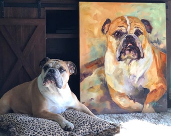 Custom Oil Pet Portraits 16x20