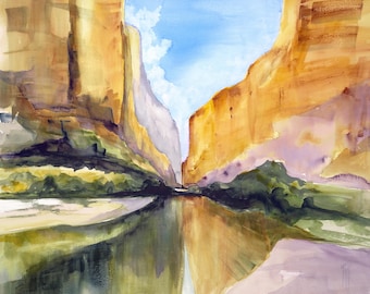 Impresión giclée del Cañón de Santa Elena