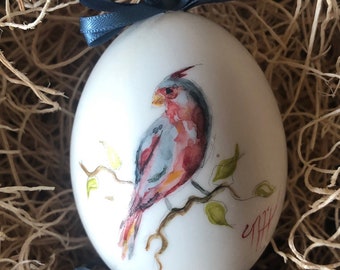 Pyrrhuloxia Hand Painted
