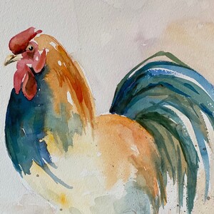 Rooster Print - Original Art