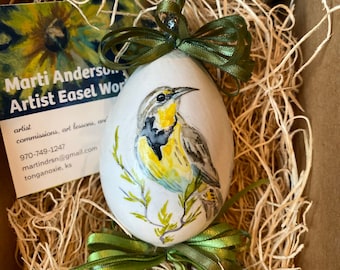 Meadowlark Hand Painted