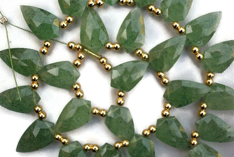 21 Peace Green Strawberry Quartz815 Mm App Fancy Shape Etsy