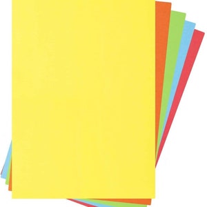 A4 Farbpapier 80gsm Blatt Doppelseitiger Druckerpapier Kopierer Origami Flyer Zeichnung Schule Bürodruck 210mm x 297mm