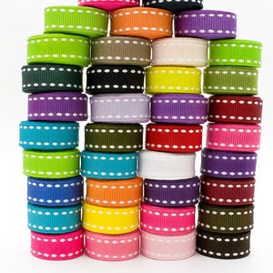 Bordure piquée à cheval Garniture en ruban 10 mm 100 % polyester Couleur et longueur au choix