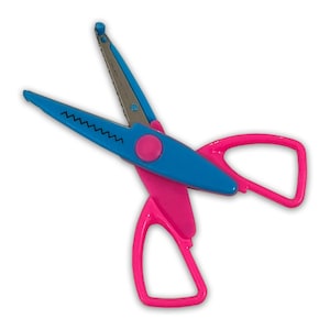 Childrens Pinking Scissor Zig Zag Cut Craft Scissors Kids Scissors Kids Craft Decorative Border Paper Cutting image 1