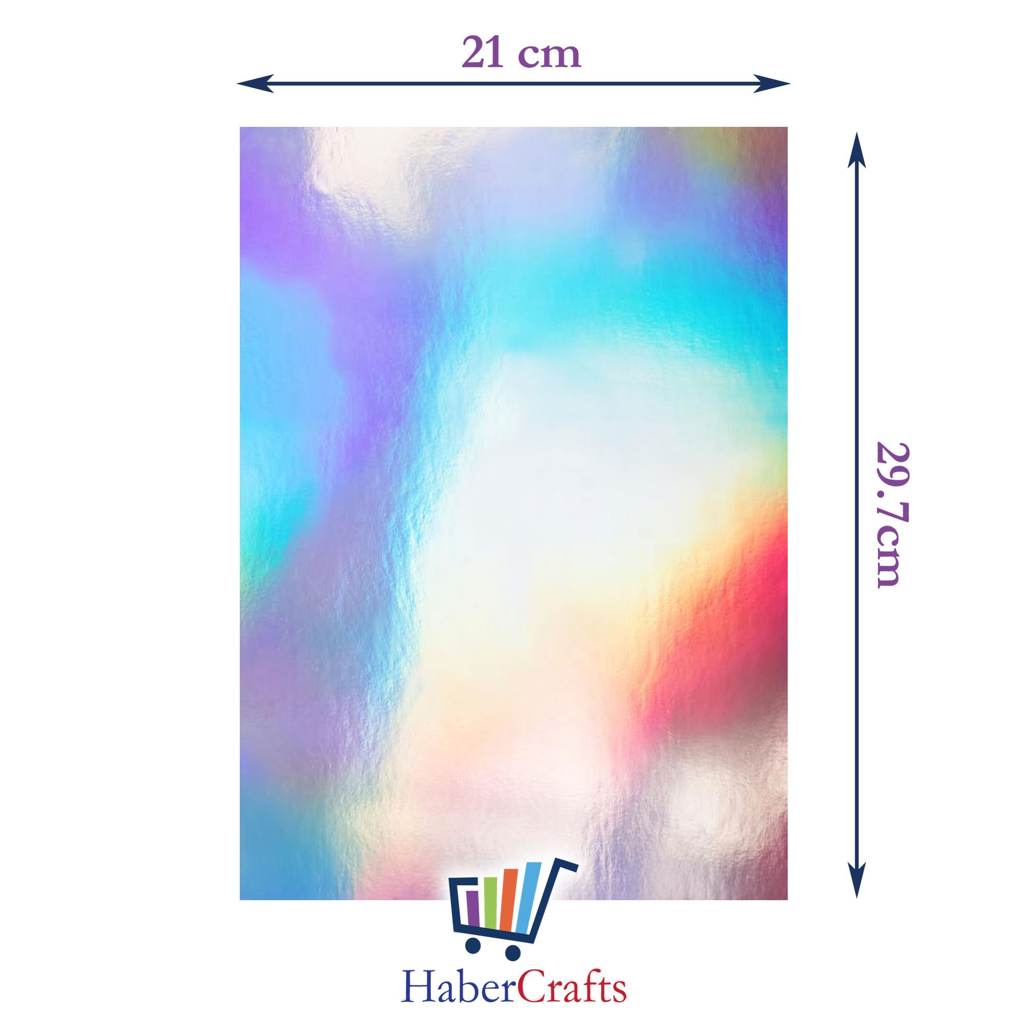 Size 21 x 29cm Single Side Holographic Rainbow Silver Cardstock Thick Paper  Card 10/20/50 - You Choose Quantity - AliExpress