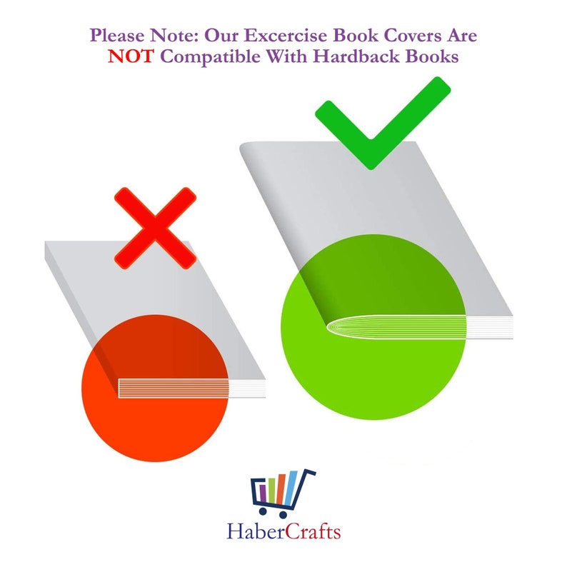 Book Cover Plastic Exercise Book Covers Clear School Notebook Etsy UK