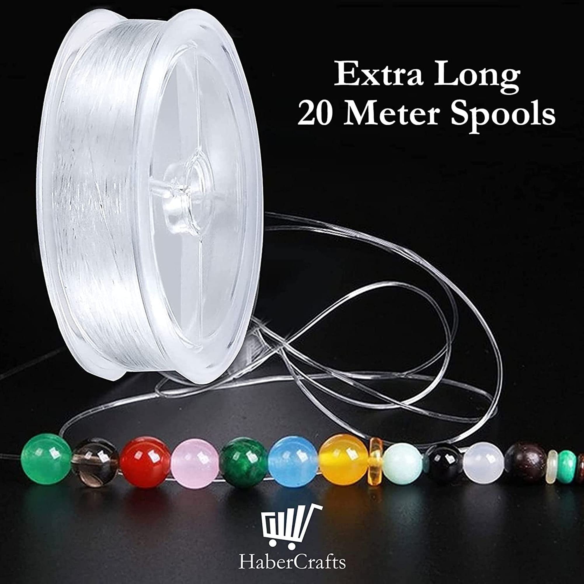 Clear Elastic Beading Thread: Stretchy Jewelry String (20 Meters) - Etsy UK