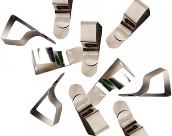 Steel Tablecloth Clips: Silver Metal Art Paper Clamp (25mm)