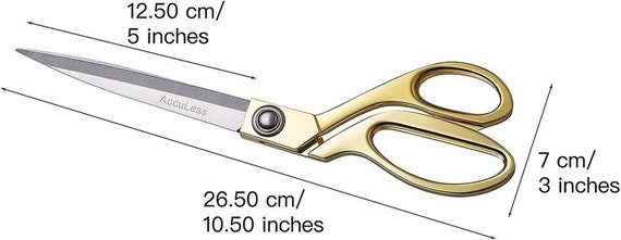 Tailor Scissors - 12 Inch Fabric Embroidery Arts Crafting Shears German  Grade