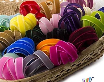 9mm Velvet Elastic Ribbon: Flat Stretch Trimming
