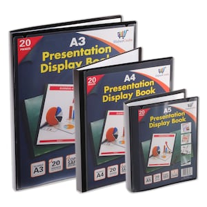 Präsentationsbuch Projektmappe mit klaren Kunststoffärmeln Poly Pocket Portfolio Folio