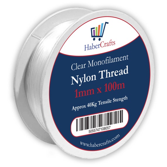 Clear Nylon Thread Strong Invisible Monofilament Wire Non Stretch