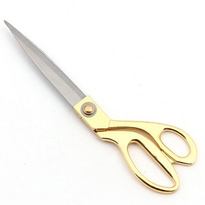 Heavy Duty Gold 10 Inch Stof Schaar Roestvrij Staal Messen Craft Shears Dressmaking Tailors Scissor