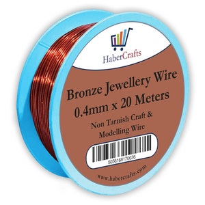Fil à bijoux fil métallique pliable en laiton anti-ternissement pour la fabrication de bijoux sculpture modélisation artisanat fil tissage et emballage Bronze