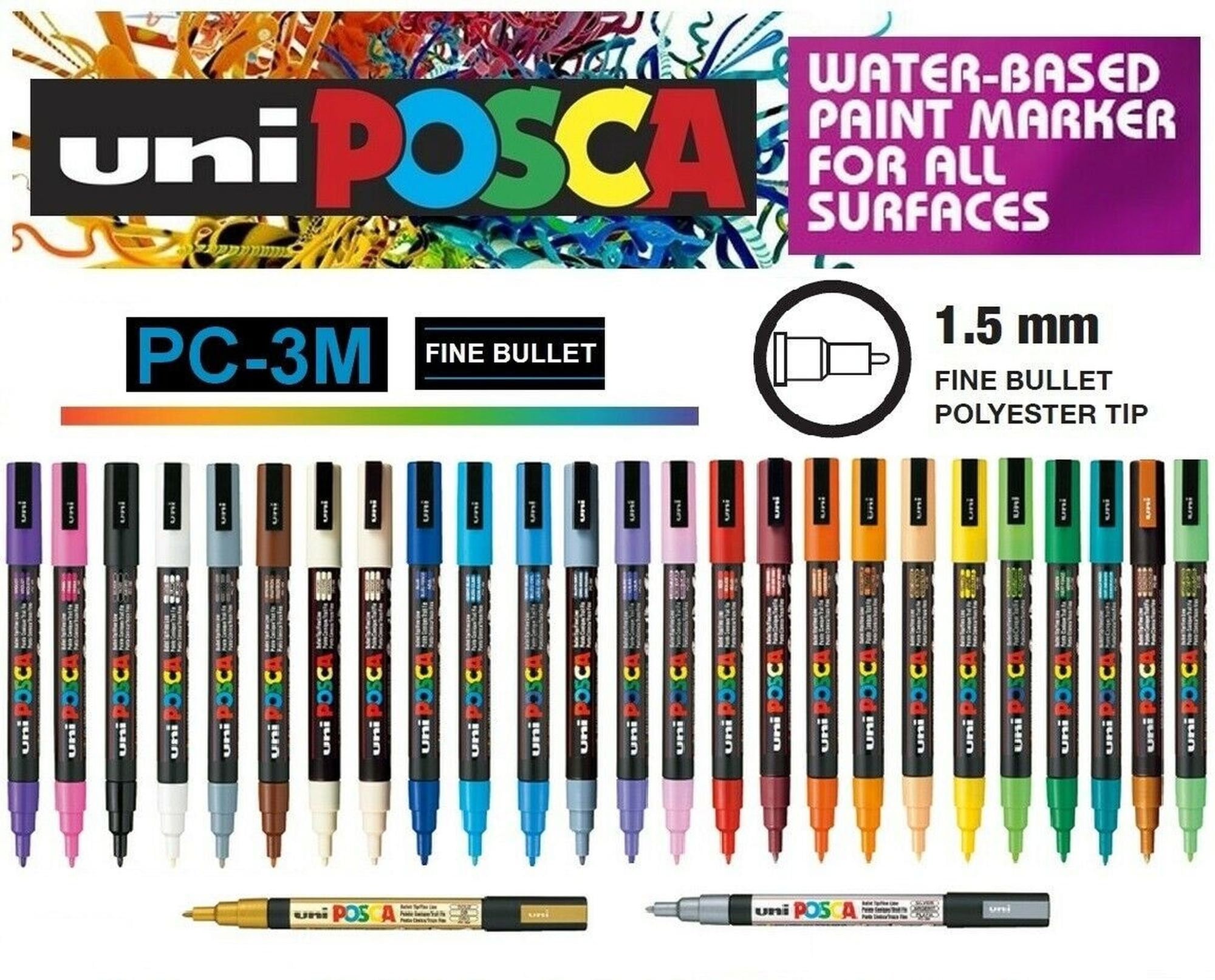 Acrylic Paint Pen - Fine - 1.5mm - Single Pens