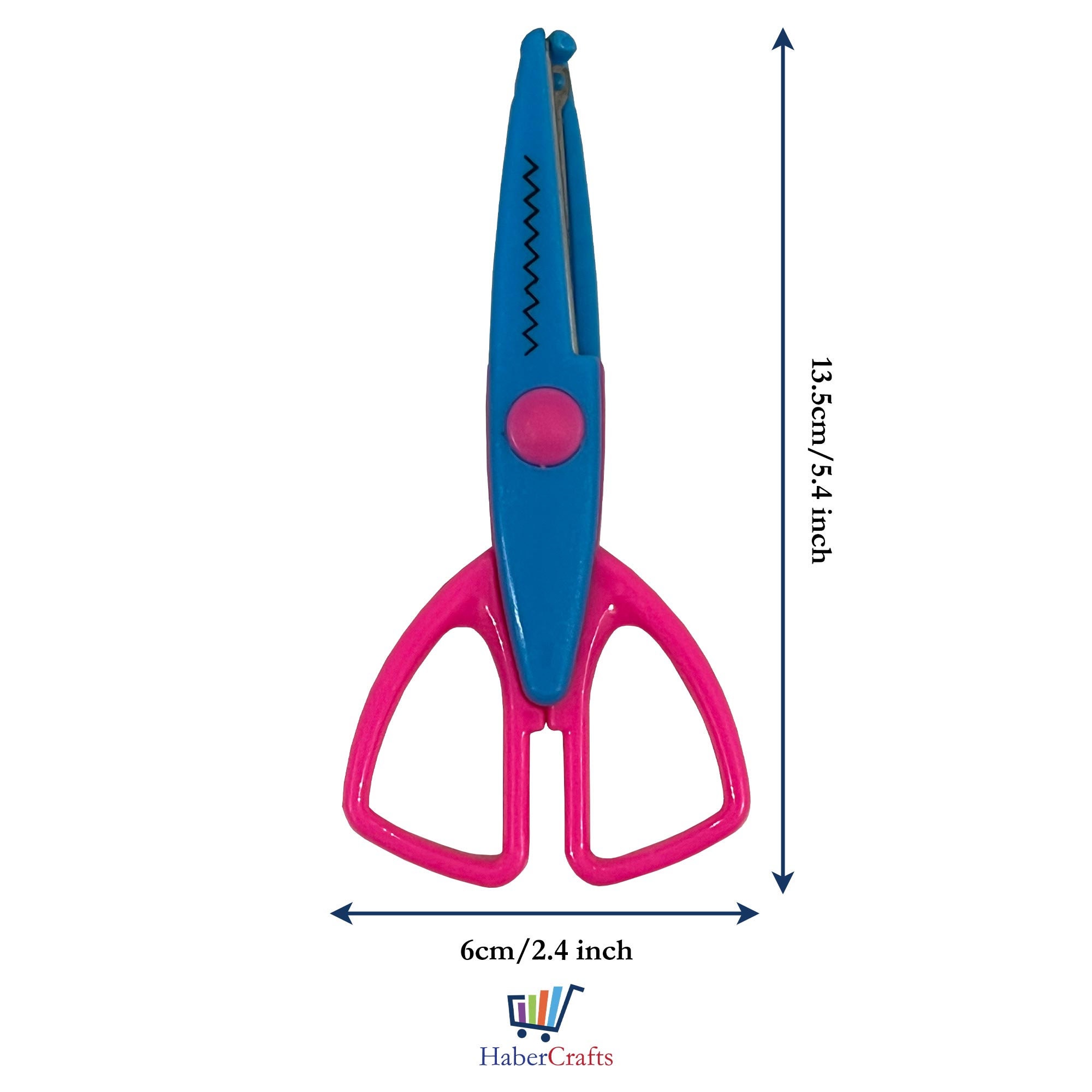 JZK 2 x Tijeras zig Zag serrado para Cortar Tela y Papel Artesanal, con  Bordes de