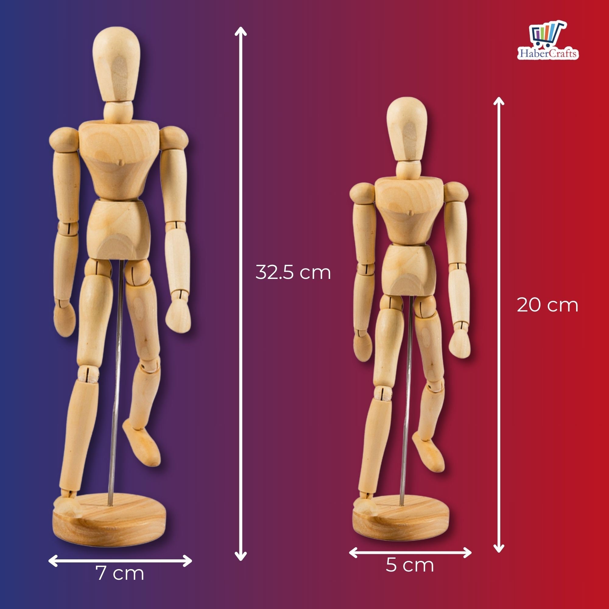 Adjustable Wooden Mannequin: Artist Figure Model (8