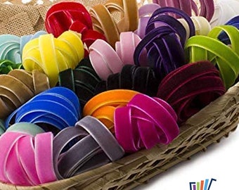 7mm Velvet Elastic Ribbon: Flat Stretch Trimming