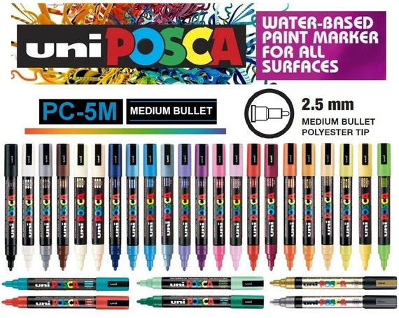 Uni Posca Markers Set Plumones Acrylic Paint Pen Marcadores PC-1M
