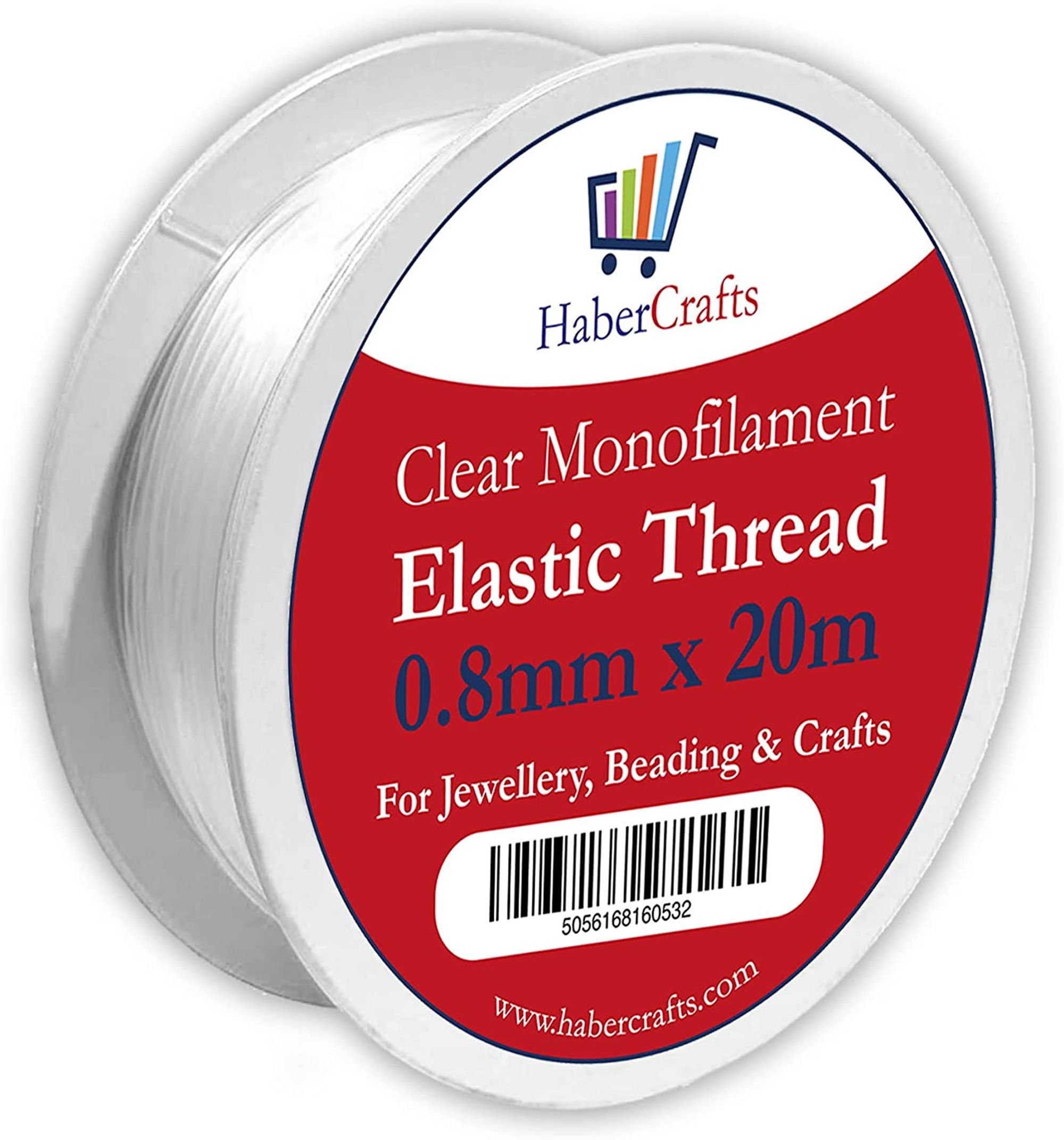 0.8mm flat elastic bracelet string, crystal elastic cord, used for