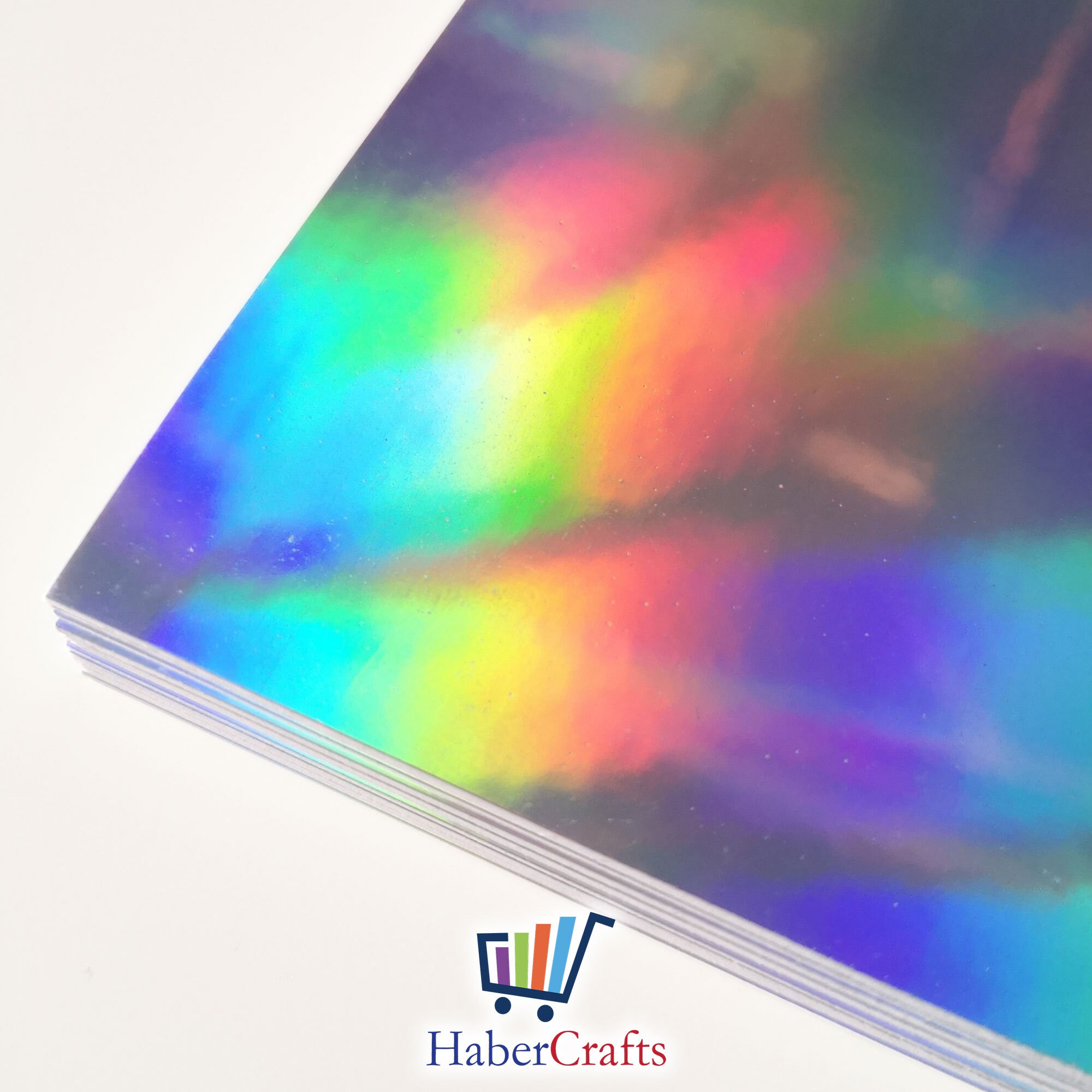 Size 21 x 29cm Single Side Holographic Rainbow Silver Cardstock Thick Paper  Card 10/20/50 - You Choose Quantity - AliExpress