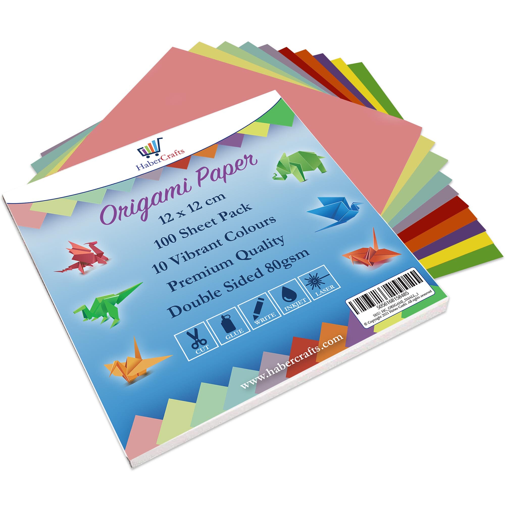 Origami Paper 100 Sheets Small Square Origami Sheets Traditional 