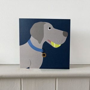 Weimaraner Grüße Geburtstagskarte