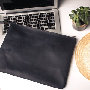 Leather portfolio A4, Custom portfolio with zipper, Business portfolio for men, Leather padfolio for men, Leather folio personalized
