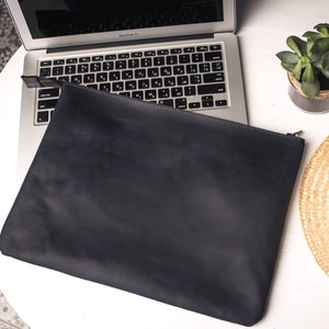 Laptop sleeve, Leather laptop bag, MacBook case, Laptop sleeve 13 inch, Laptop sleeve 15 inch, Handbags laptop sleeve, Laptop sleeve women image 1
