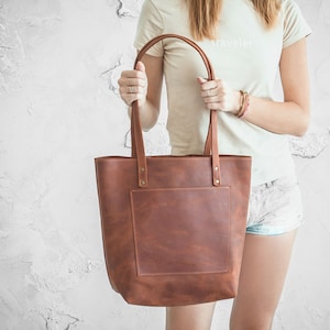 Bolso tote de piel para mujer, Bolso tote grande de piel, Bolso para portátil, Monedero tote de piel, Bolso de mano de piel, Bolso tote extragrande, Bolso tote para portátil