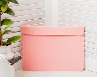 Leather file folder, Personalized document organizer, Custom engraved document holder, Document case, Paper case, File organizer