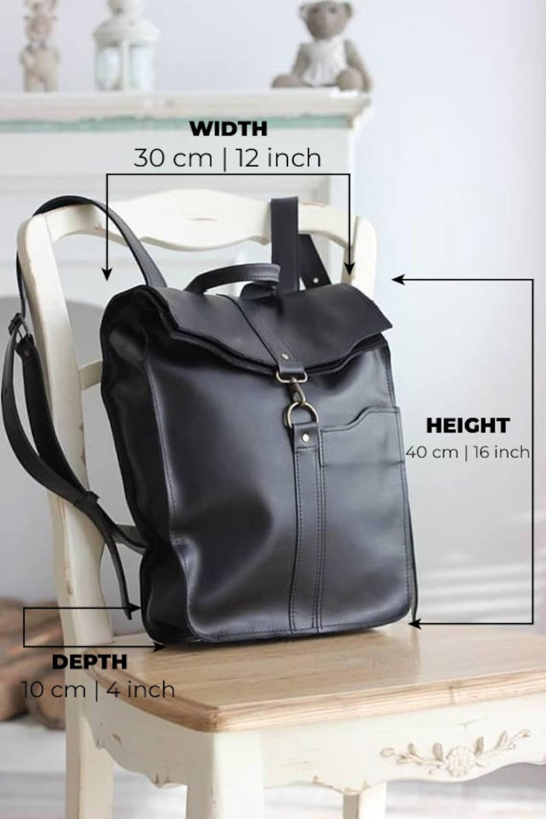 Leather rucksack, Leather backpack men, College backpack, Monogram backpack, Leather backpack, Laptop backpack,Convertible backpack,Rucksack image 2