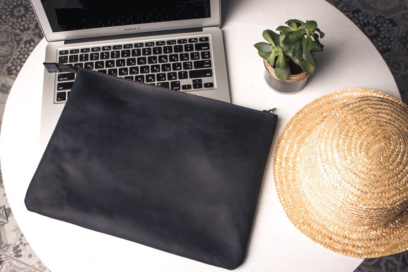 Laptop sleeve, Leather laptop bag, MacBook case, Laptop sleeve 13 inch, Laptop sleeve 15 inch, Handbags laptop sleeve, Laptop sleeve women image 1