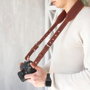 Photographer gift, Camera strap, Leather camera strap, Camera neck strap, Custom camera strap, Personalized Camera Strap, scarf camera strap