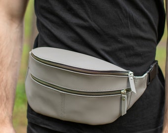 Leather belt bag, Waist bag, Mens fanny pack, Bum bag, Belt bag, Fanny pack, Leather hip bag, Travel bag, Pocket belt, Belt men bag