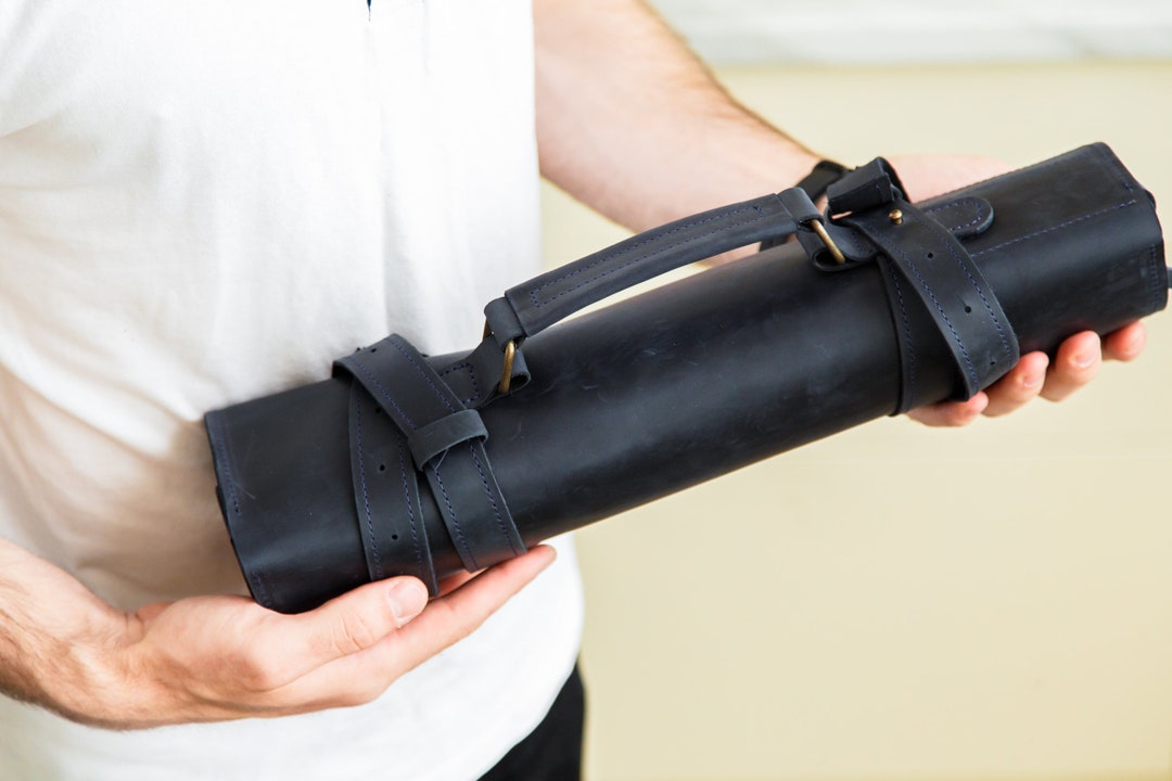 Chef Knife Holder Leather Chefs Knife Roll Case for Knives Etsy