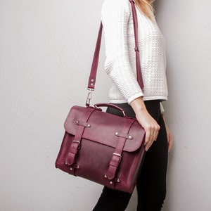 Leder Messenger Bag Damen,Ledertasche Damen,Leder Crossbody Taschen,Messenger Tasche Frauen,Laptoptasche Frauen,Arbeitstasche,Computertasche,Frauen Tasche