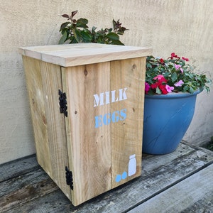 Doorstep deliveries cupboard/box. Keep your milk and food deliveries safe from wildlife break-ins Honesty box. Doorstep milk box/holder. Extra large