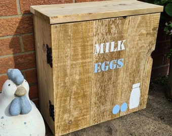 Doorstep deliveries cupboard. Keep your milk and food deliveries safe from wildlife break-ins! Doorstep milk box, milk bottle holder.