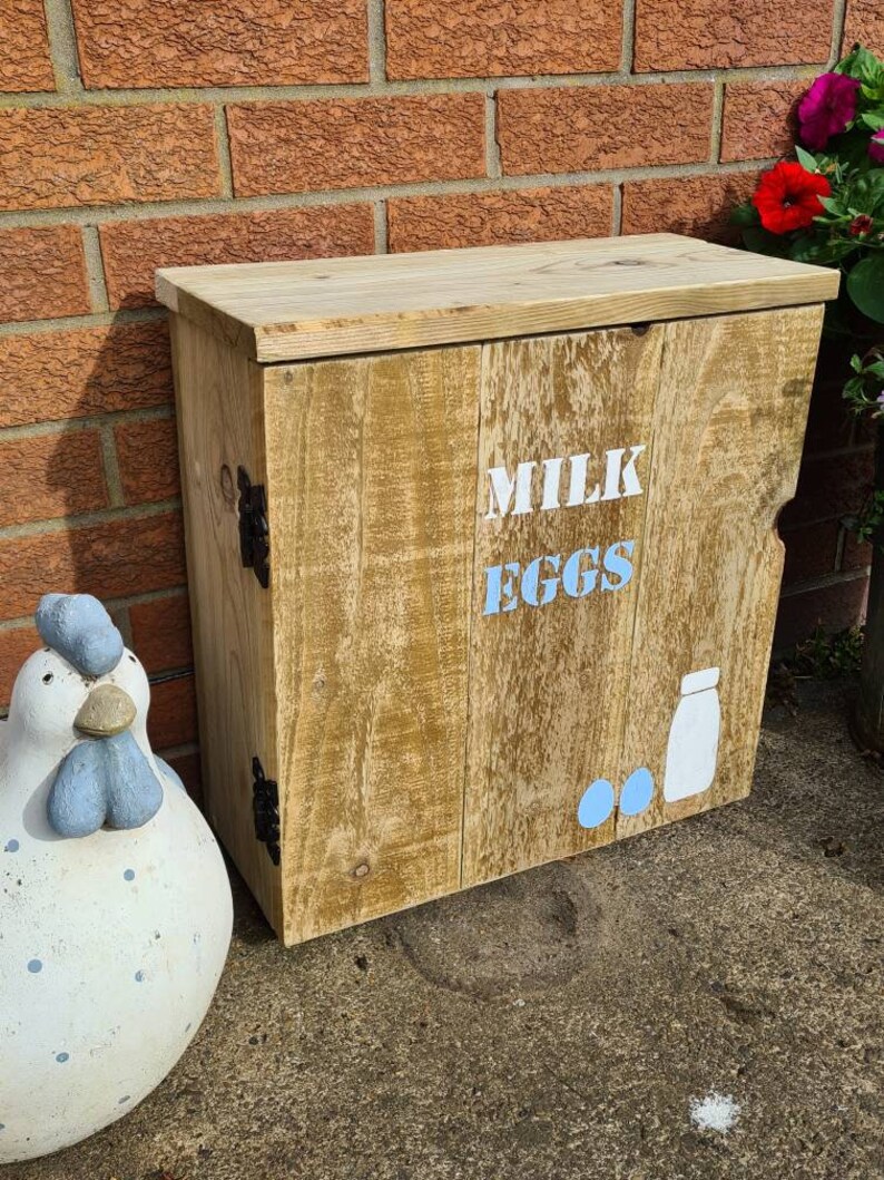 Doorstep deliveries cupboard/box. Keep your milk and food deliveries safe from wildlife break-ins Honesty box. Doorstep milk box/holder. Large