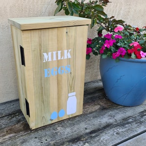 Doorstep deliveries cupboard/box. Keep your milk and food deliveries safe from wildlife break-ins Honesty box. Doorstep milk box/holder. Medium