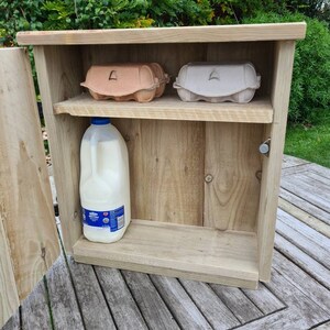 Doorstep deliveries cupboard/box. Keep your milk and food deliveries safe from wildlife break-ins Honesty box. Doorstep milk box/holder. image 8