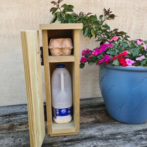 Doorstep deliveries cupboard/box. Keep your milk and food deliveries safe from wildlife break-ins Honesty box. Doorstep milk box/holder. image 4