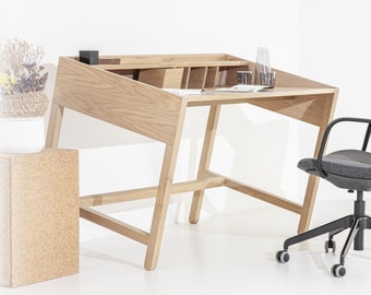 TORTA Schreibtisch aus Holz | Design Schreibtisch | Eiche