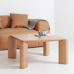 SOFTEN oak wood coffee table | Wooden side table | Coffee table