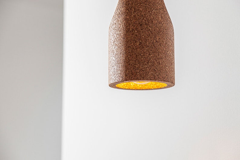 SLICE cork pendant lamp Minimalist lightning Ceiling lamp image 2
