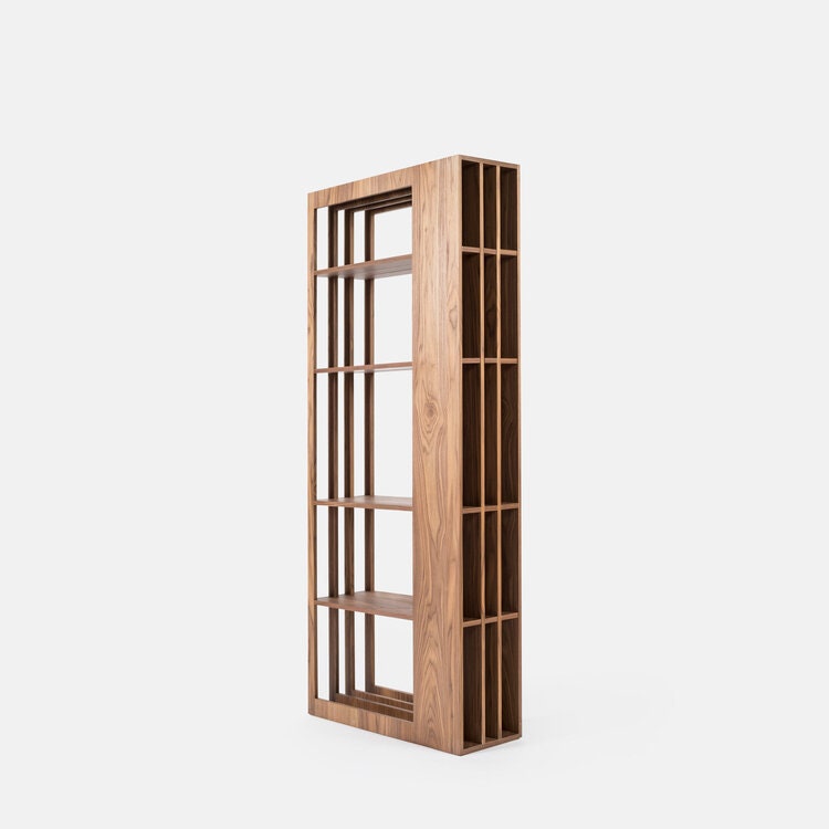 RULE Wooden Bookcase | Bookshelf | Walnut | Oak - Etsy